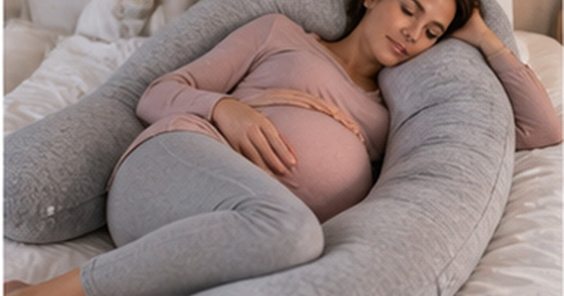 Lifestyle scene for how to sleep more comfortably during pregnancy