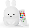Blossom Night Light, Silicone USB Rechargeable Kids Night Light - Rabbit style