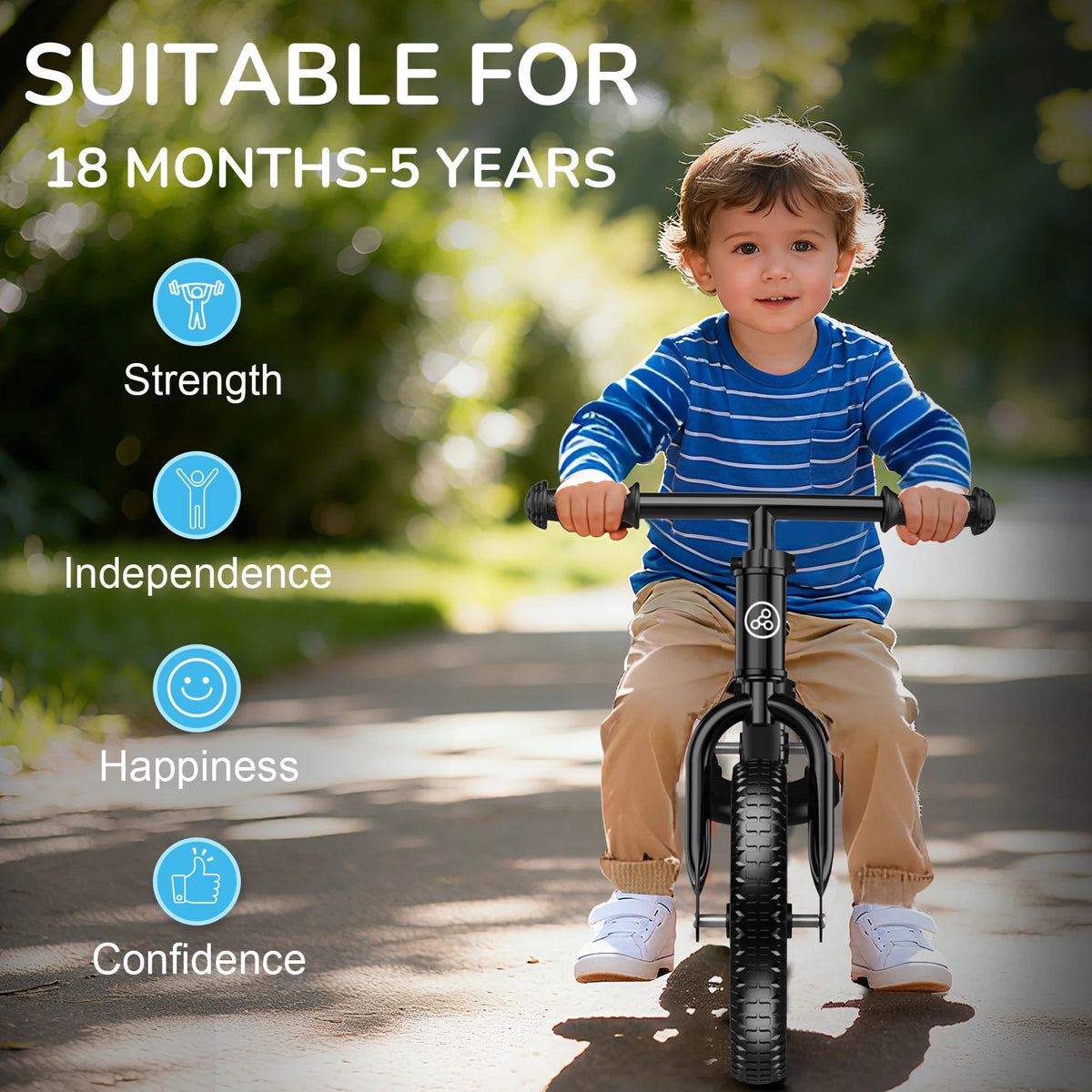 Baby & Toddler 2-in-1 Wooden Trike & Balance Bike - Lifestyle & In-Use Detail