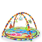 Baby Play Mat with Fitness Frame, Infant Crawling Activity Gym