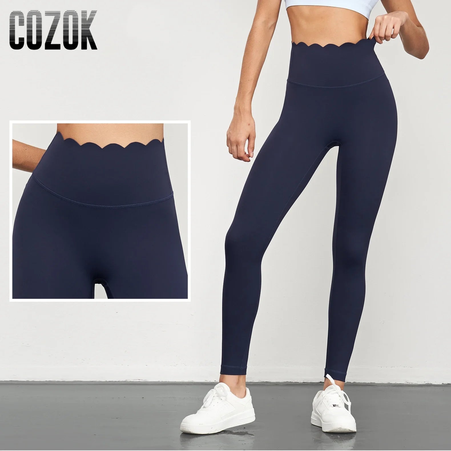 Women's High-Waist Scrunch Seamless Leggings – Gym & Everyday, 5 Colours, UK Sizes 4-10