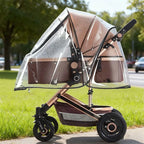 Universal Pushchair Rain Cover with Magnetic Vision Window - AmaraKin Nursery & Family Essentials (Photo 2)