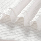 Baby Stroller Blanket Cotton Knitted, 90x70cm Swaddle Wrap