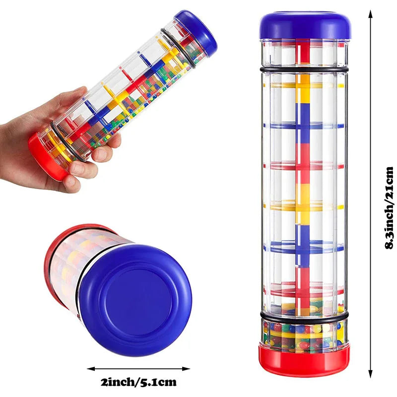 Sensory Rainmaker Rattle & Auditory Tube - Hero Product View