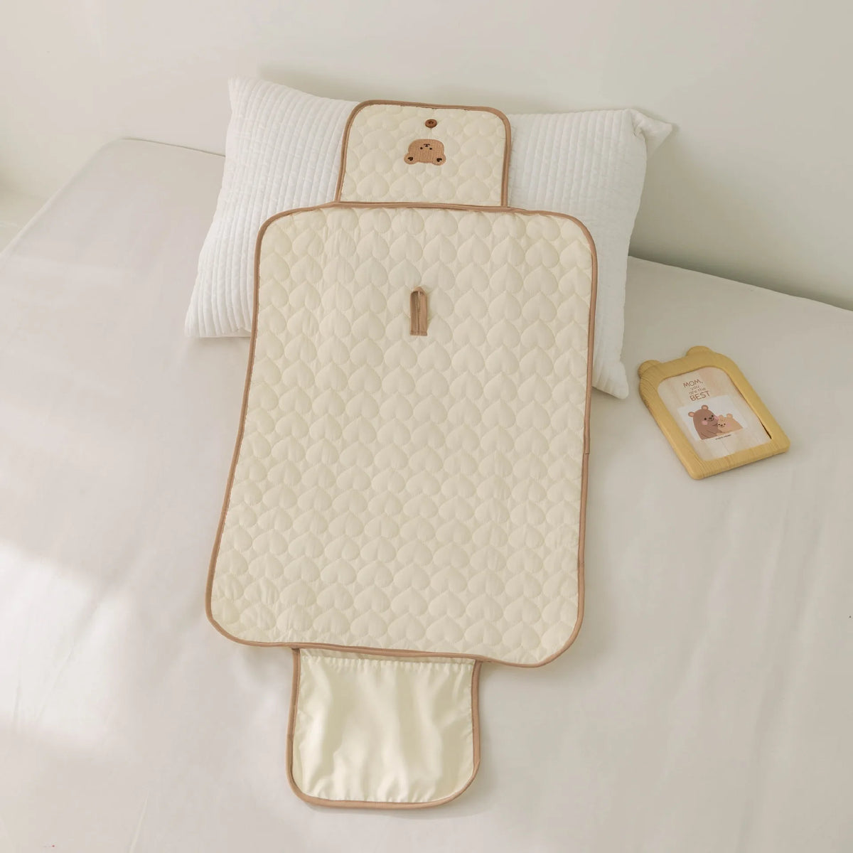 Portable Folding Nappy Changing Clutch with Built-in Head Cushion - AmaraKin Nursery & Family Essentials (Photo 8)