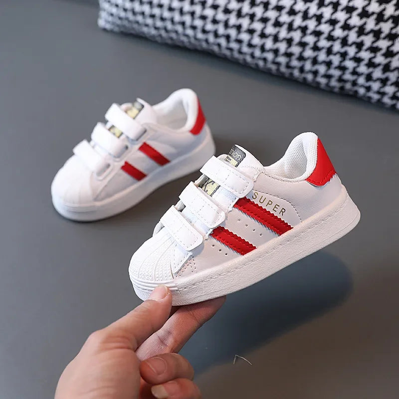Kids Sneakers White Non-Slip, Breathable Casual Shoes Boys Girls
