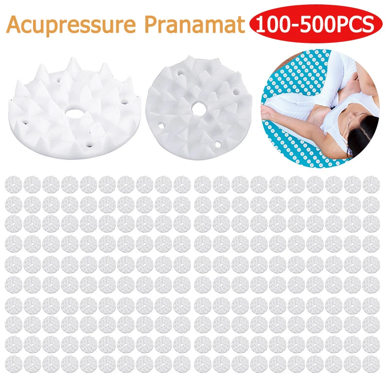 Acupressure Stress Relief Back & Neck Mat with Lotus Spike Pillow - AmaraKin Nursery & Family Essentials (Photo 2)
