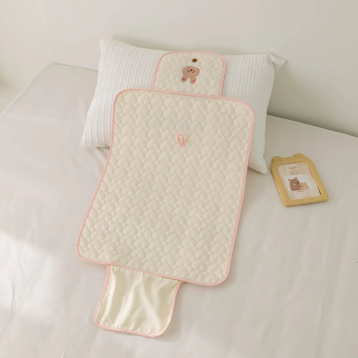 Portable Folding Nappy Changing Clutch with Built-in Head Cushion - AmaraKin Nursery & Family Essentials (Photo 9)