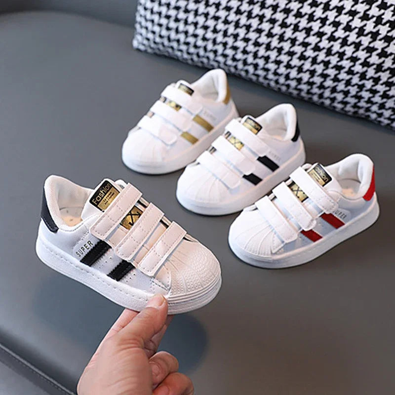 Kids Sneakers White Non-Slip, Breathable Casual Shoes Boys Girls