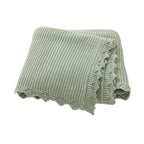Baby Stroller Blanket Cotton Knitted, 90x70cm Swaddle Wrap