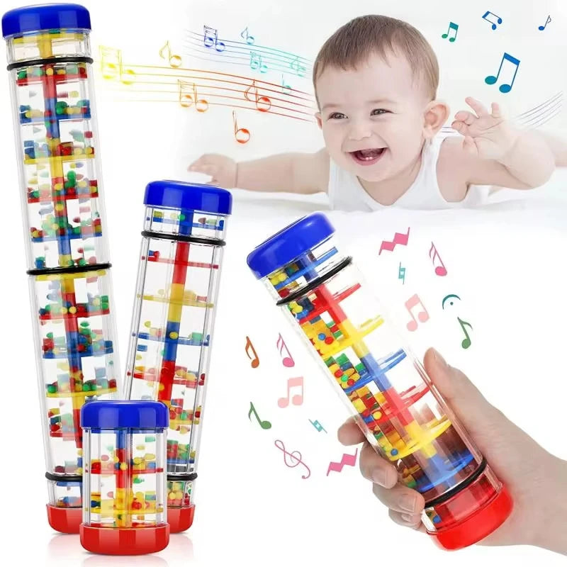 Sensory Rainmaker Rattle & Auditory Tube - Lifestyle & In-Use Detail