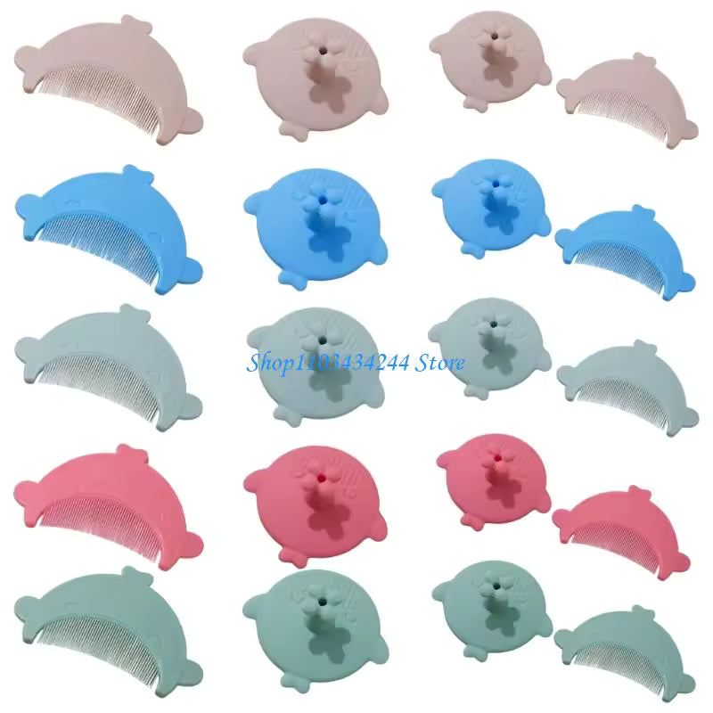 Silicone Baby Comb & Shampoo Massage Brush