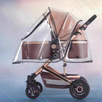 Universal Pushchair Rain Cover with Magnetic Vision Window - AmaraKin Nursery & Family Essentials (Photo 5)