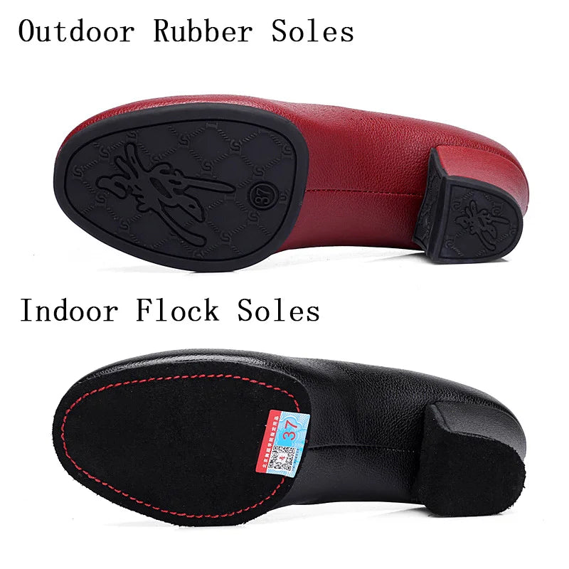 Women's Latin & Ballroom Dance Shoes 5.5cm Heel – Lace-Up, Indoor & Outdoor Sole, 6 Colours