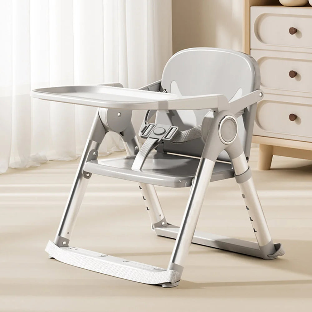 Baby Booster Seat High Chair, Folding Portable Feeding Chair 6 Months-3 Years