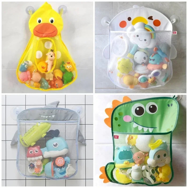 Hanging Quick-Dry Bath Toy Organizer & Rinse Basket - Hero Product View