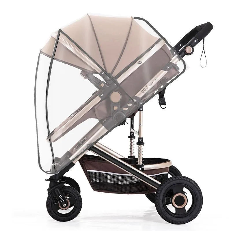 Universal Pushchair Rain Cover with Magnetic Vision Window - AmaraKin Nursery & Family Essentials (Photo 4)
