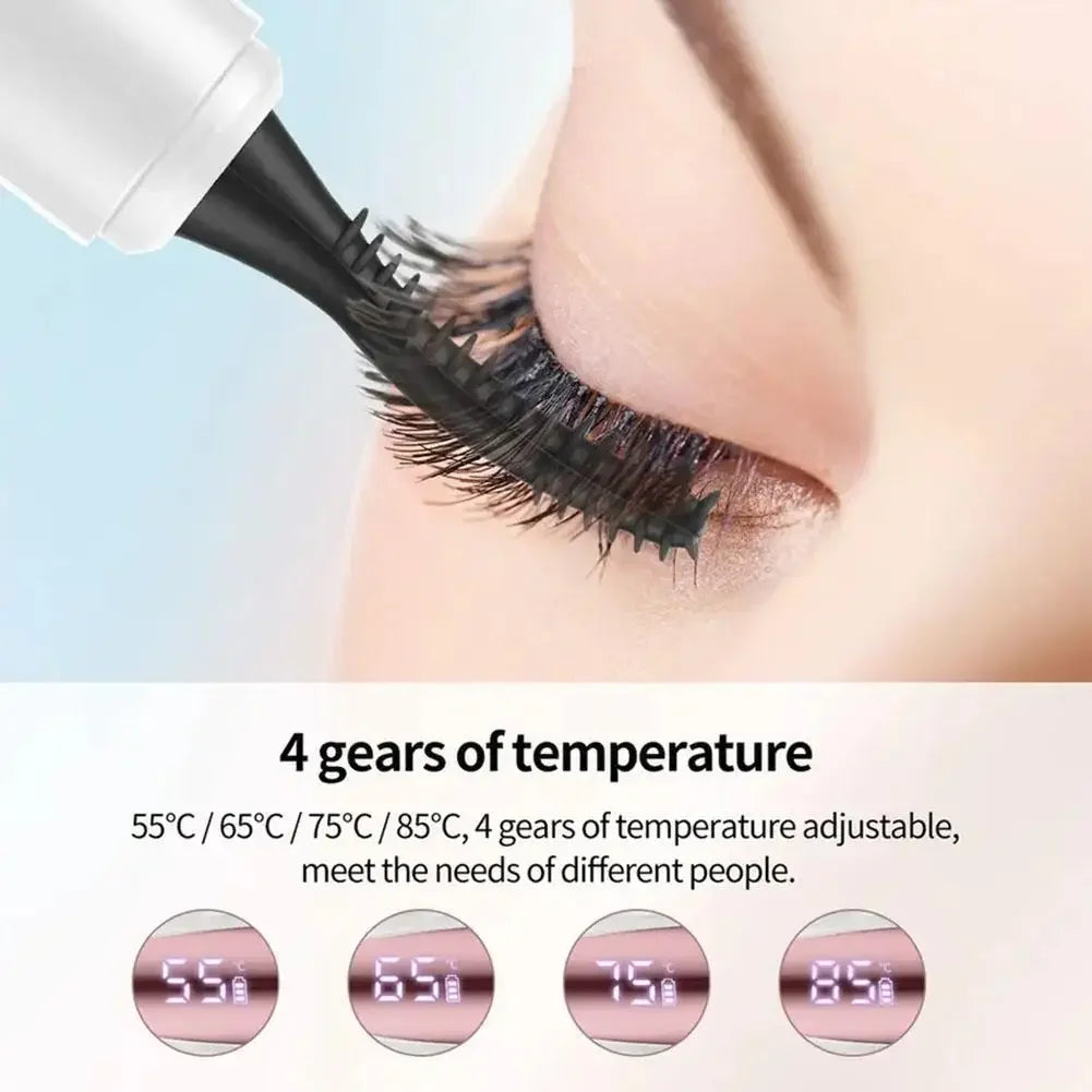 Electric Heated Eyelash Curler with Thermal Silicone Comb - AmaraKin Nursery & Family Essentials (Photo 3)