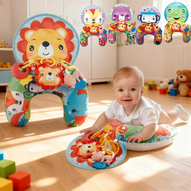 Montessori Tummy Time Sensory Support Pillow & Play Gym - Lifestyle & In-Use Detail