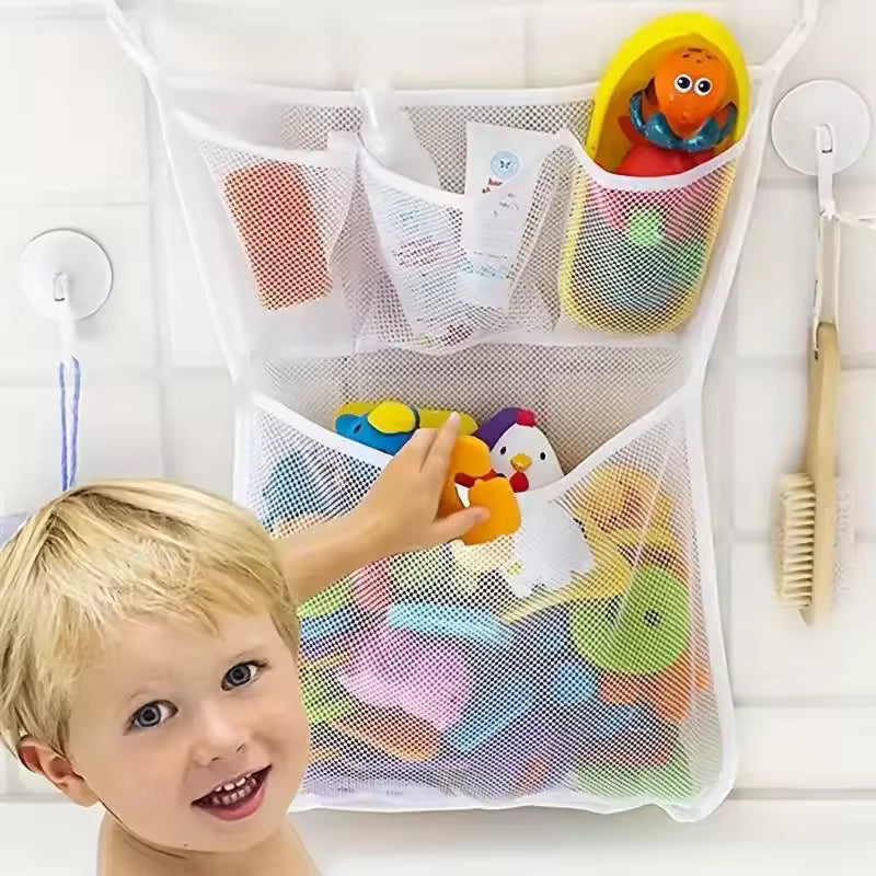 Baby Bath Toy Storage Mesh Net with Suction Cups