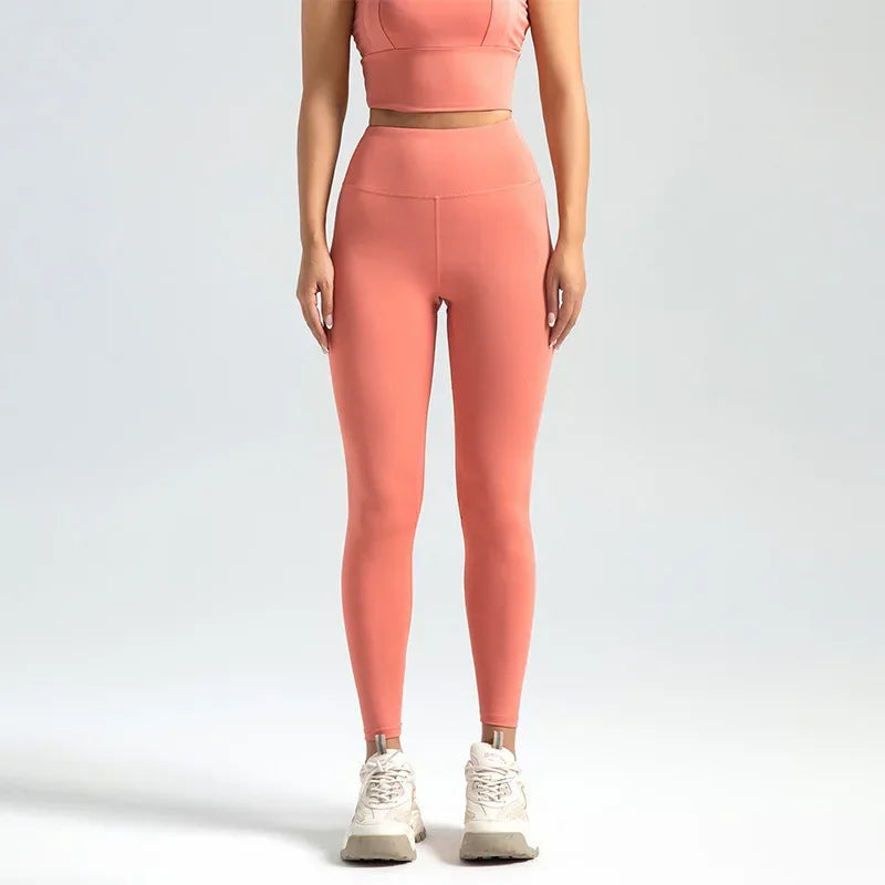 Women's High-Waist Yoga Leggings – Soft Stretch, Breathable, 16 Colours, Sizes S-XXXL