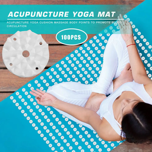 Acupressure Stress Relief Back & Neck Mat with Lotus Spike Pillow - AmaraKin Nursery & Family Essentials (Photo 1)