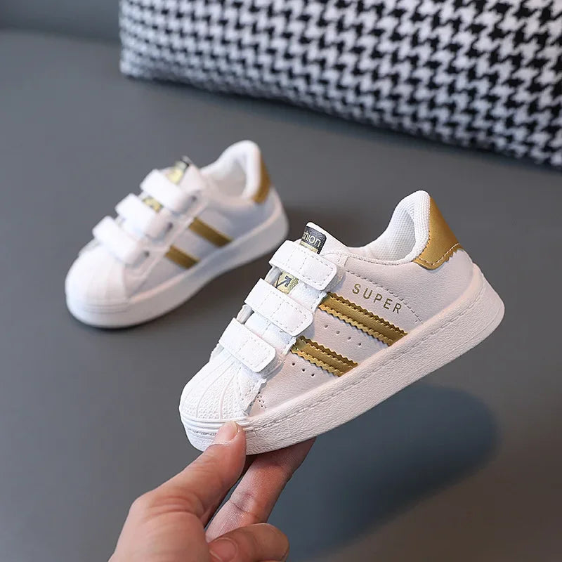 Kids Sneakers White Non-Slip, Breathable Casual Shoes Boys Girls