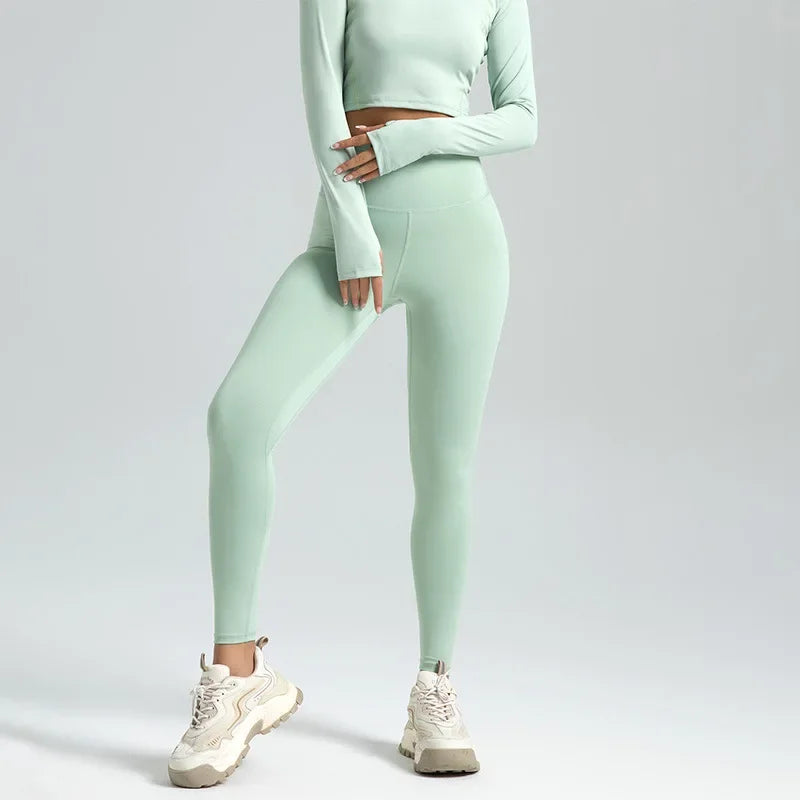 Women's High-Waist Yoga Leggings – Soft Stretch, Breathable, 16 Colours, Sizes S-XXXL