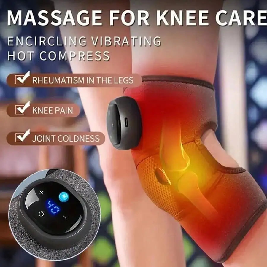 Cordless Heated Vibration Knee & Joint Massager Wrap - AmaraKin Nursery & Family Essentials (Photo 2)