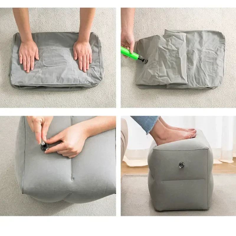 Inflatable Toddler Airplane & Car Footrest Bed with Hand Pump - AmaraKin Nursery & Family Essentials (Photo 4)