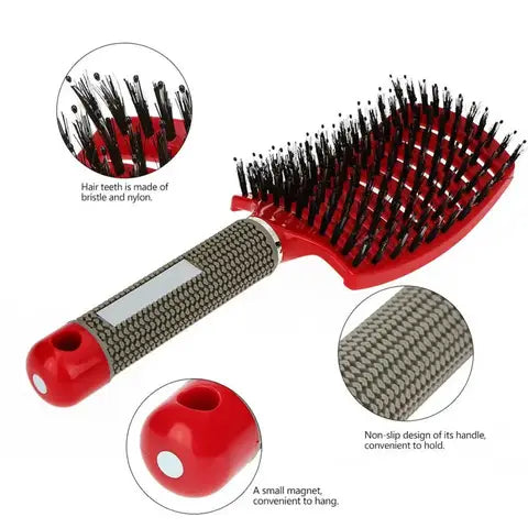 Bamboo Baby Hair Brush with Scalp Massage Bristles - image 5