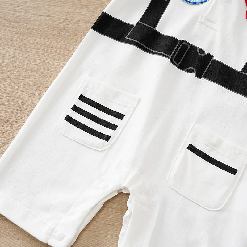 Baby Astronaut Romper 100% Cotton, Short-Sleeve 0-18 Months