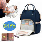 Multi-Pocket Insulated Baby Nappy Bag Backpack - Hero Product View