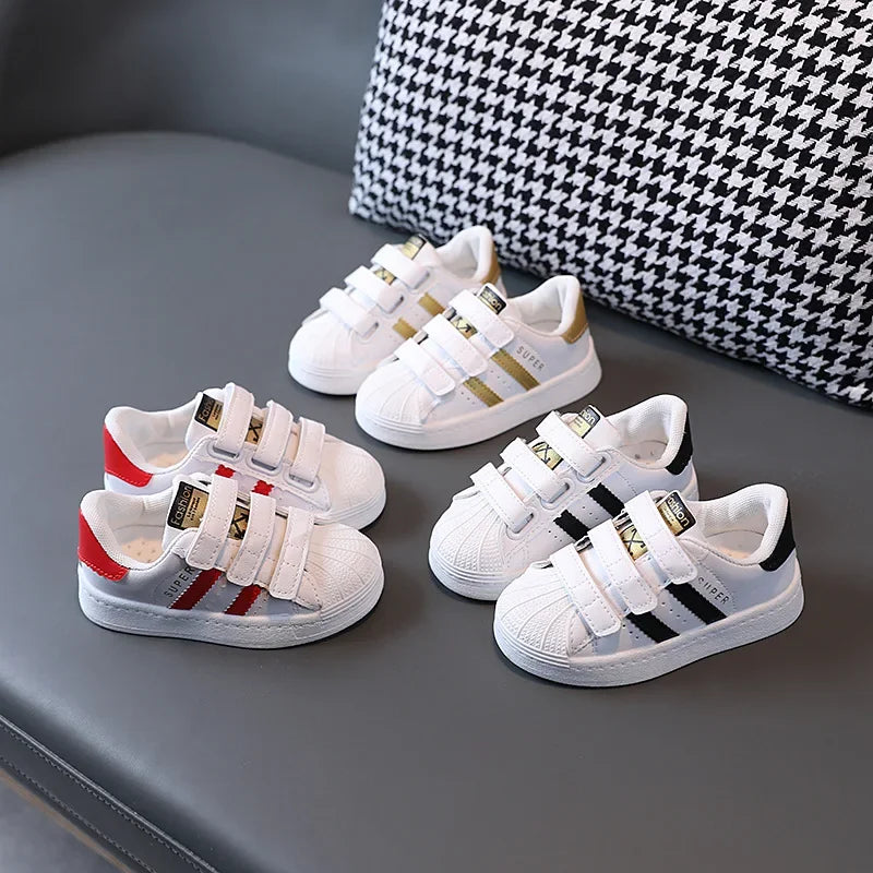 Kids Sneakers White Non-Slip, Breathable Casual Shoes Boys Girls