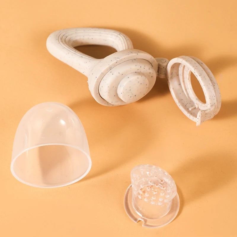 Silicone Infant Teething Fruit Feeder with Rotary Push Mechanism - AmaraKin Nursery & Family Essentials (Photo 5)