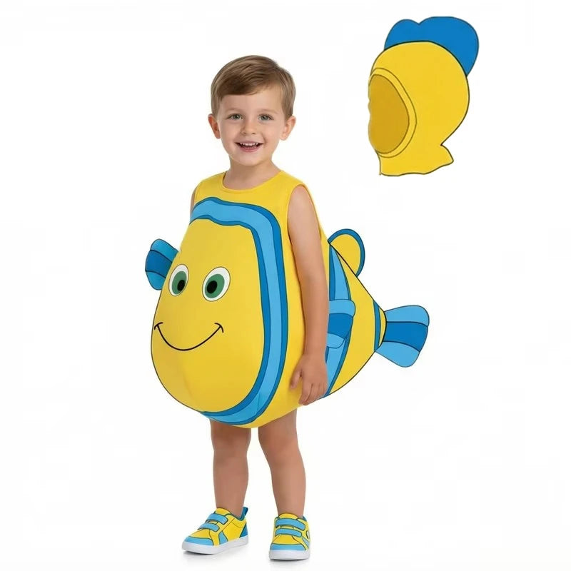 Toddler Clownfish Costume, Kids Dress-Up Role Play Outfit