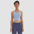 Women's Quick-Dry Sports Crop Top for Gym Running & Yoga – Stretch Nylon, 8 Colours, S-XL