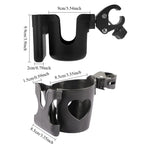2-in-1 Stroller Handlebar Cup Holder & 360° Phone Mount Clamp - AmaraKin Nursery & Family Essentials (Photo 6)