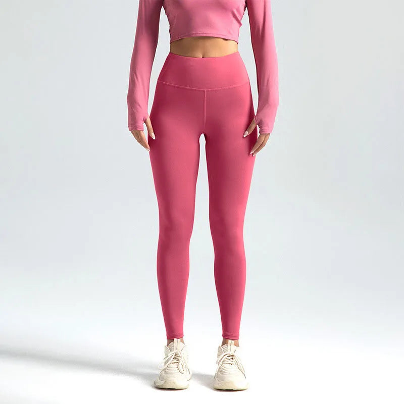 Women's High-Waist Yoga Leggings – Soft Stretch, Breathable, 16 Colours, Sizes S-XXXL
