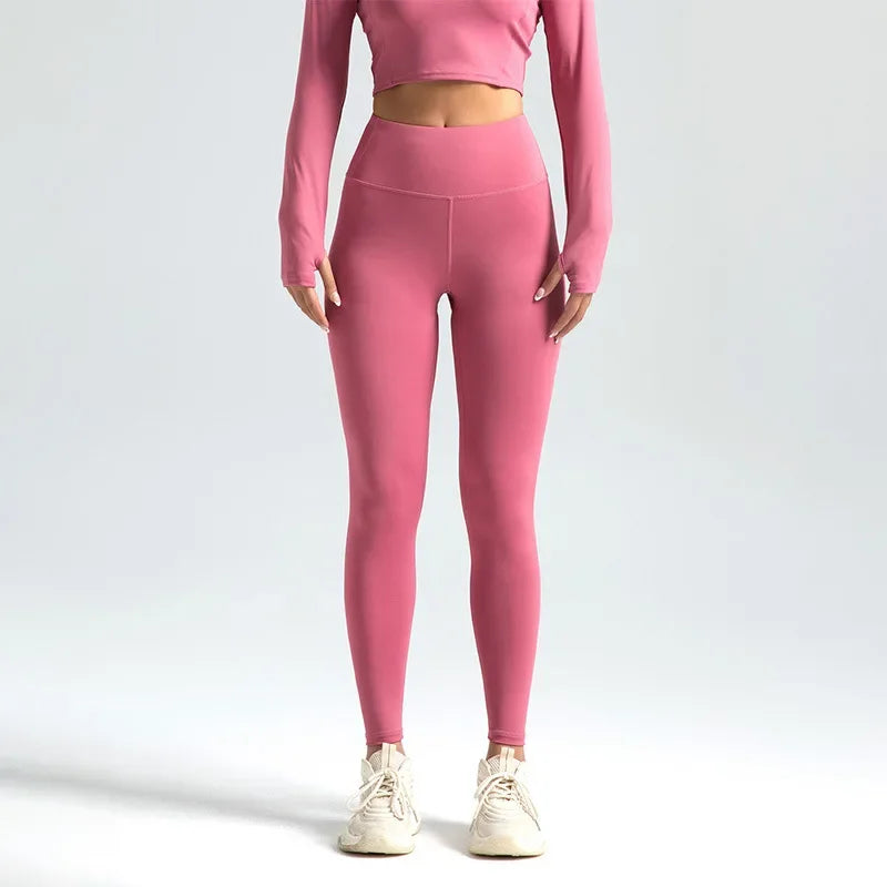 Women's High-Waist Yoga Leggings – Soft Stretch, Breathable, 16 Colours, Sizes S-XXXL