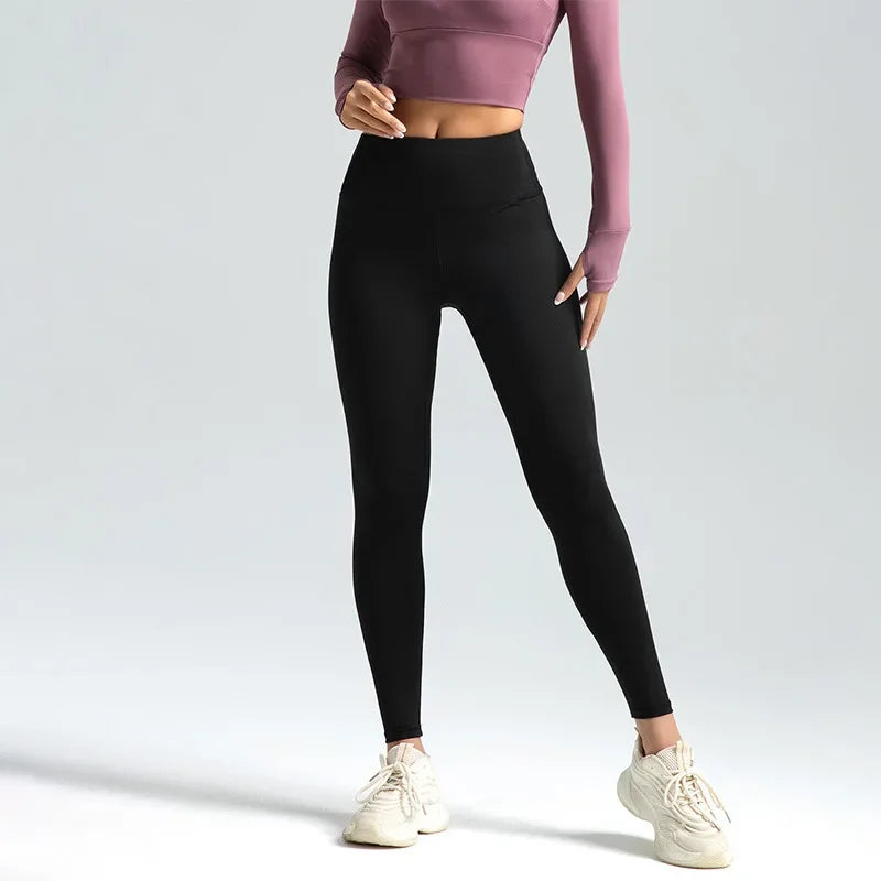 Women's High-Waist Yoga Leggings – Soft Stretch, Breathable, 16 Colours, Sizes S-XXXL
