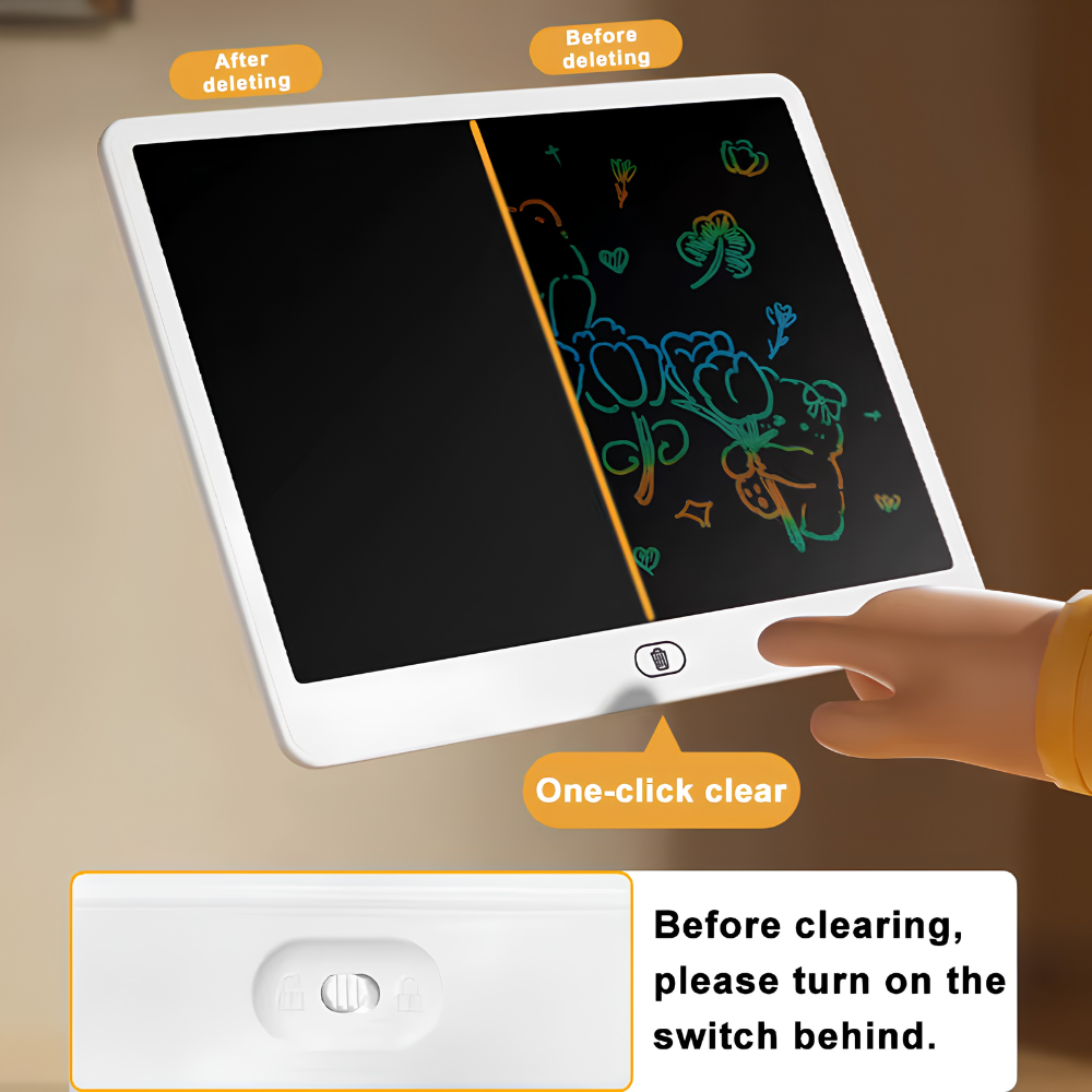 Kids LCD doodle board screen-free drawing toy - photo 4