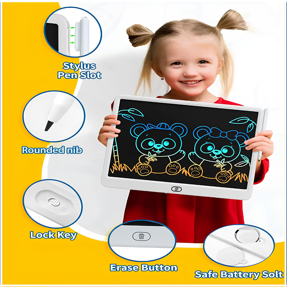 Kids LCD doodle board screen-free drawing toy - photo 2