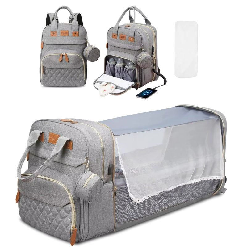 3-in-1 changing backpack with fold-out changing bed - photo 8