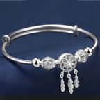 Dreamcatcher feather charm bangle - photo 3