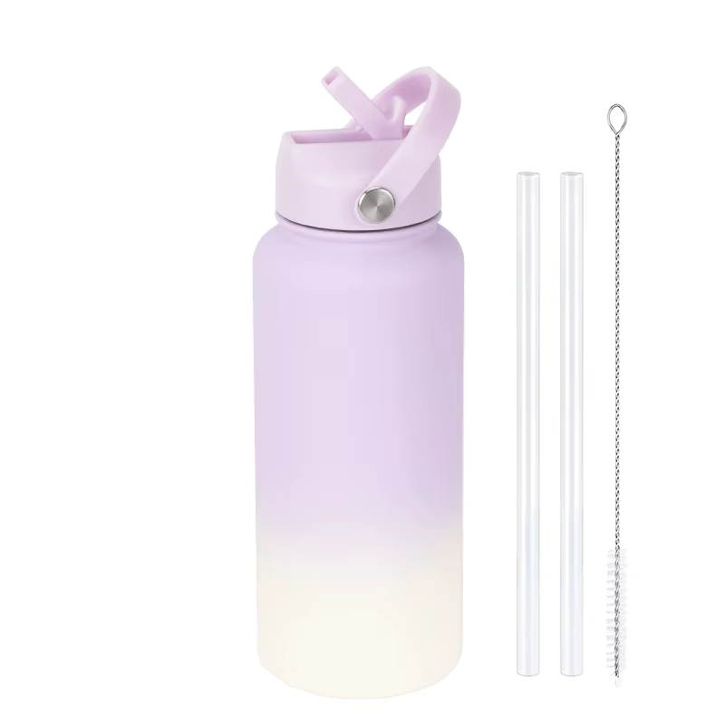 Personalised 1L water bottle with straw - photo 2