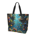 Coral reef print canvas tote bag - photo 10