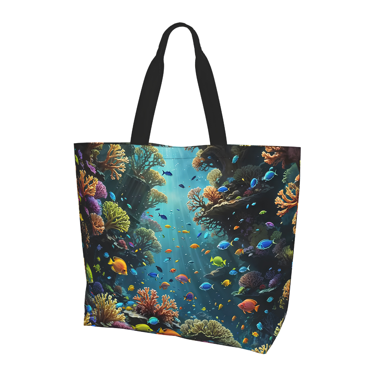 Coral reef print canvas tote bag - photo 10