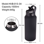 Personalised 1L water bottle with straw - photo 3