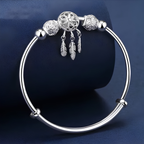 Dreamcatcher feather charm bangle - photo 2